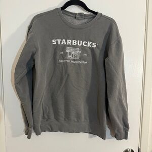 Starbucks Charcoal Crewneck Sweater for Men Small